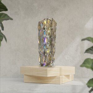 Colorful Glass Vase French Inset Style Transparent Hydroponic Decoration